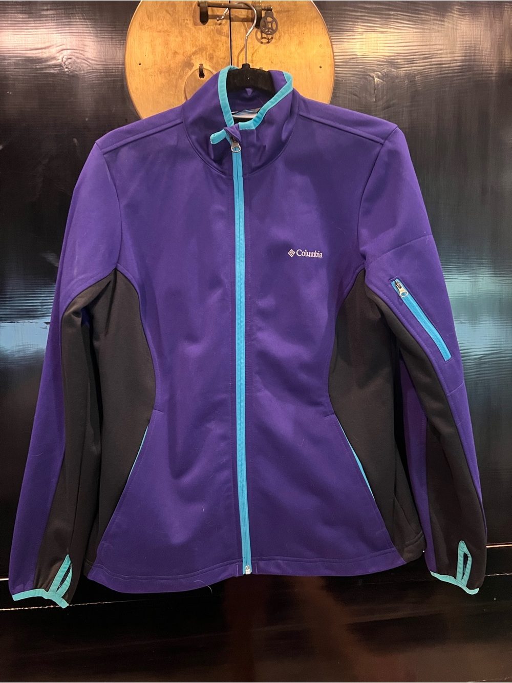 Columbia Women's Purple Jacket with Teal Accents